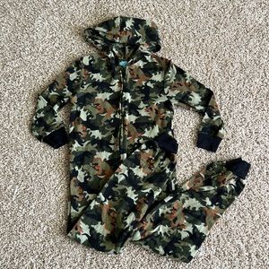 Boys Camo Dinosaur Onesie